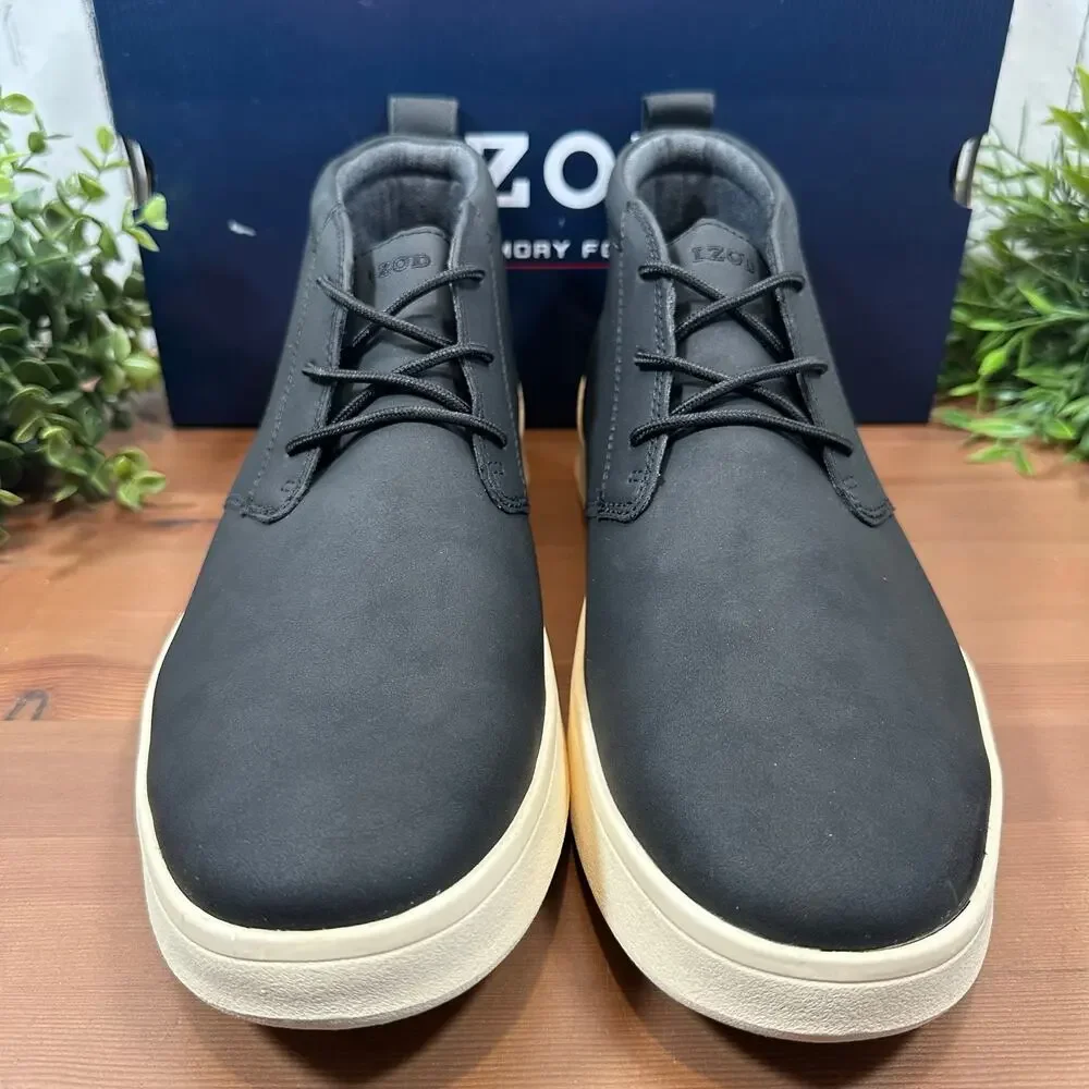 IZOD Men's Palmer Chukka Boots Black Size 10